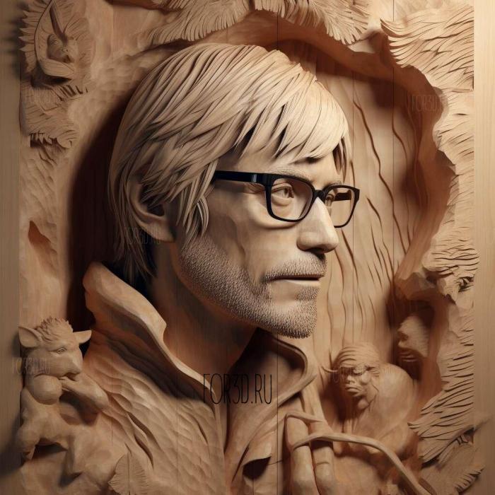 hideo kojima 3 stl model for CNC